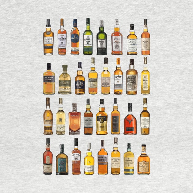 Whiskey Bottles by Dennson Creative